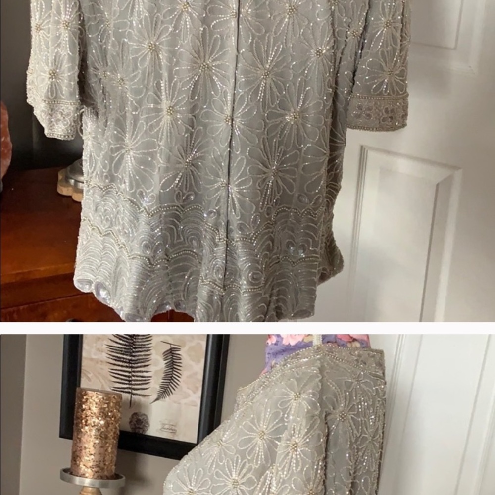 Adriana pappel special occasion pemplum shirt